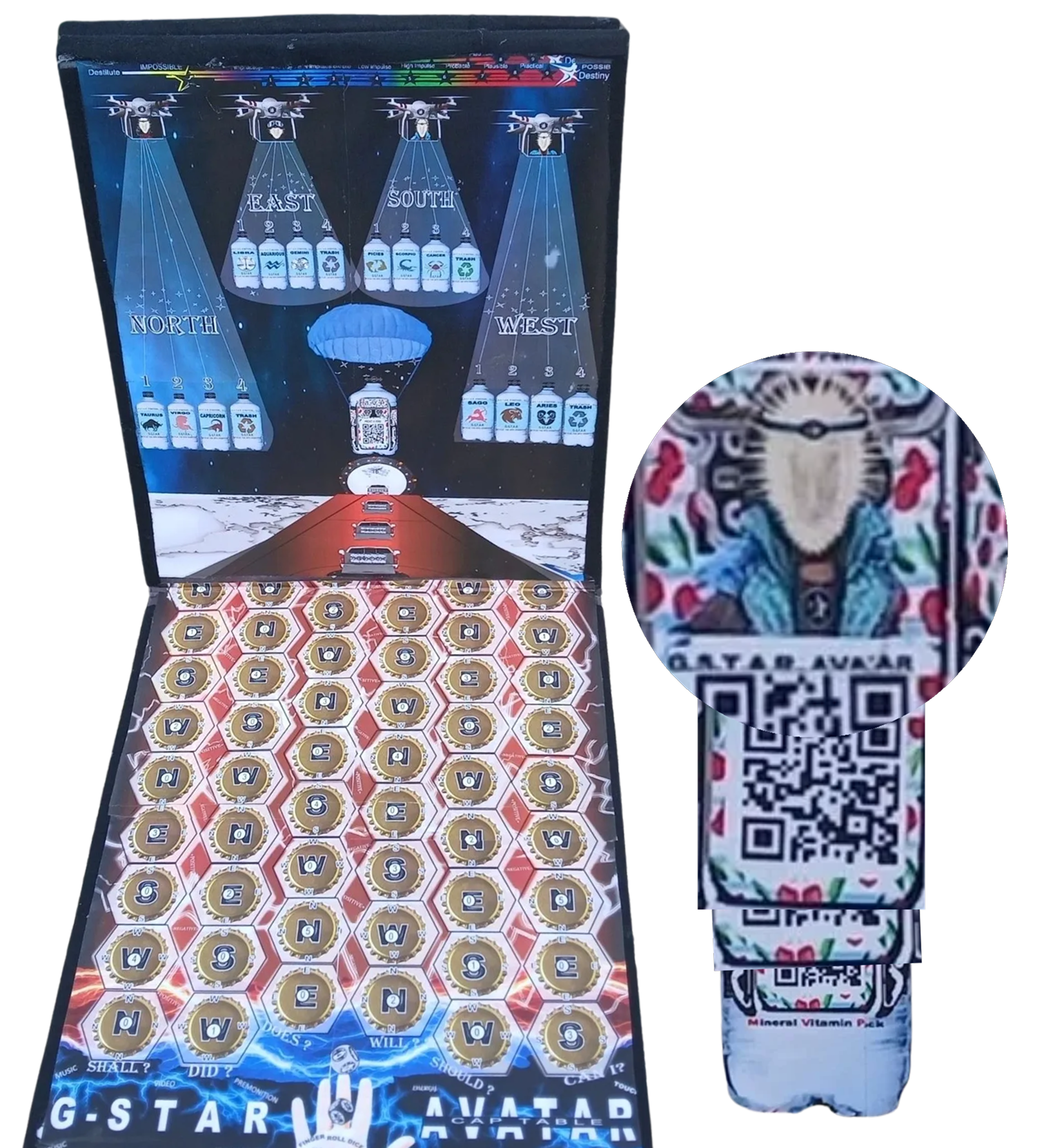 G-Star Avatar board game with QR code.
